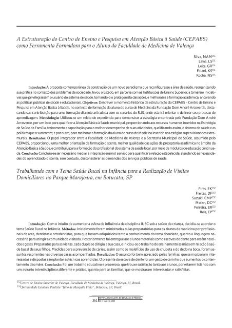 Resumo de Trabalhos - COBEM 2009 - Associação Brasileira de ...