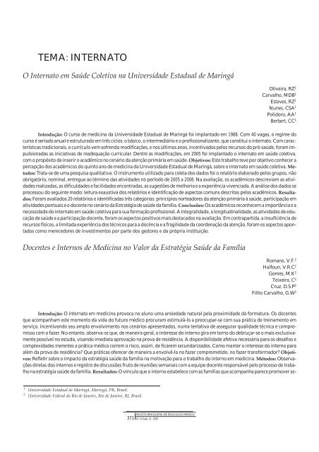 Resumo de Trabalhos - COBEM 2009 - Associação Brasileira de ...