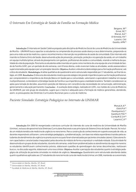 Resumo de Trabalhos - COBEM 2009 - Associação Brasileira de ...