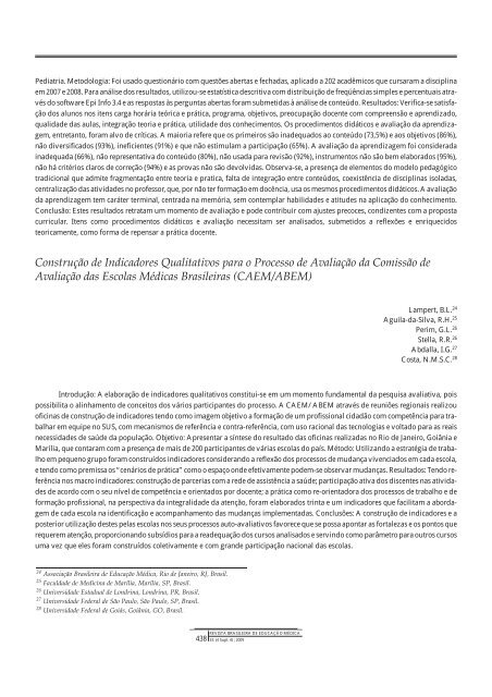 Resumo de Trabalhos - COBEM 2009 - Associação Brasileira de ...