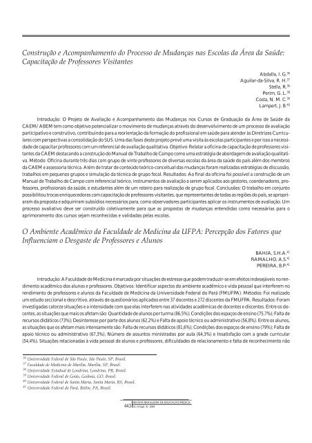 Resumo de Trabalhos - COBEM 2009 - Associação Brasileira de ...