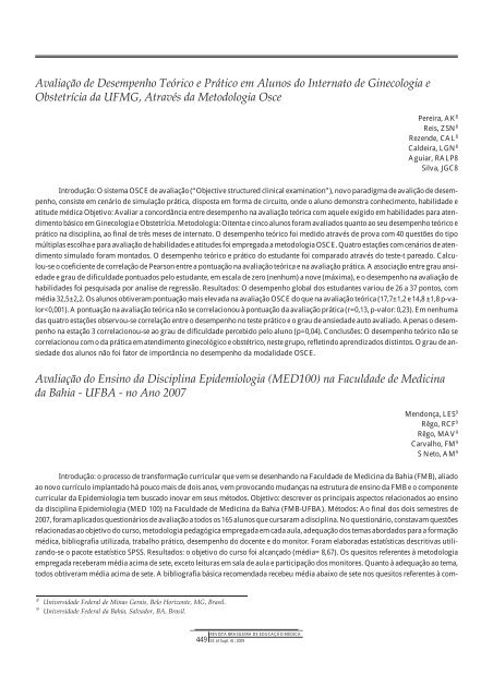 Resumo de Trabalhos - COBEM 2009 - Associação Brasileira de ...