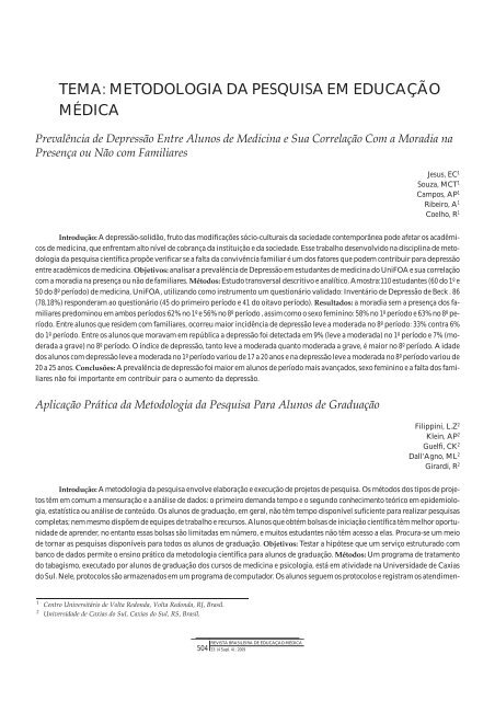 Resumo de Trabalhos - COBEM 2009 - Associação Brasileira de ...