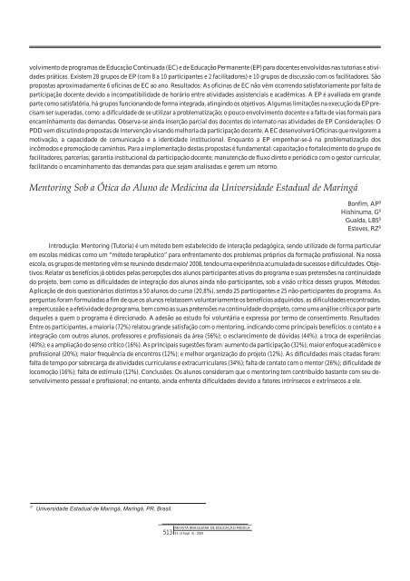 Resumo de Trabalhos - COBEM 2009 - Associação Brasileira de ...