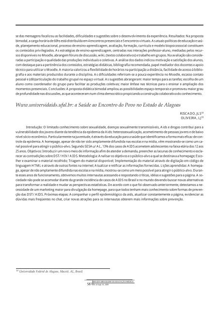 Resumo de Trabalhos - COBEM 2009 - Associação Brasileira de ...