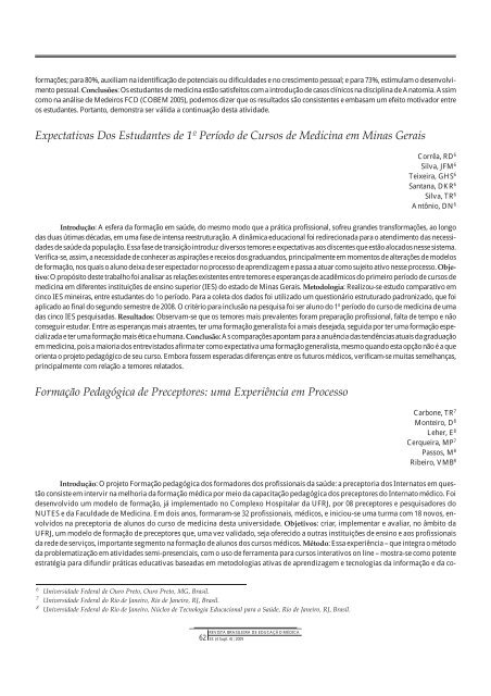 Resumo de Trabalhos - COBEM 2009 - Associação Brasileira de ...