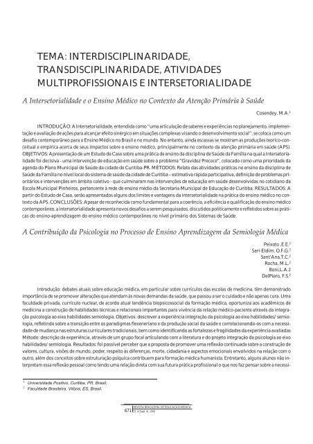 Resumo de Trabalhos - COBEM 2009 - Associação Brasileira de ...