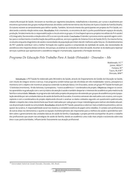 Resumo de Trabalhos - COBEM 2009 - Associação Brasileira de ...