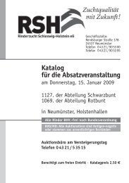 Katalog für die Absatzveranstaltung - Rinderzucht Schleswig ...