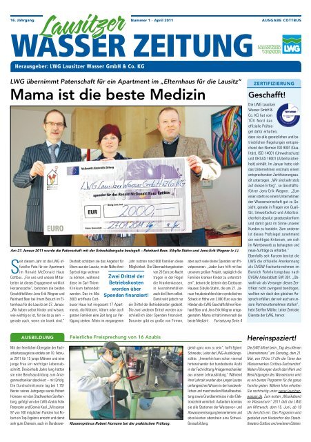 Mama ist die beste Medizin - LWG Lausitzer Wasser