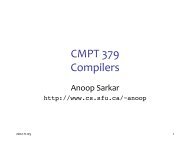 CMPT 379 Compilers