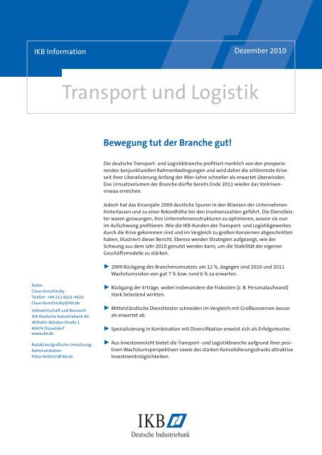 Transport und Logistik - IKB