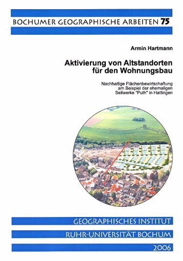 Armin Hartmann: Aktivierung von Altstandorten für den Wohnungsbau