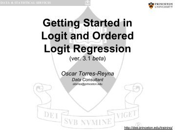 Getting Started in Logit and Ordered Logit Regression - Data and ...