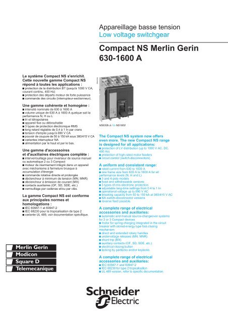 Compact NS Merlin Gerin 630-1600 A - elseko as