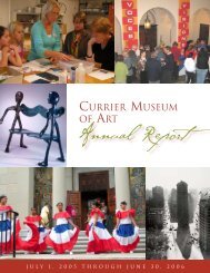 Annual Report - Currier Museum of Art