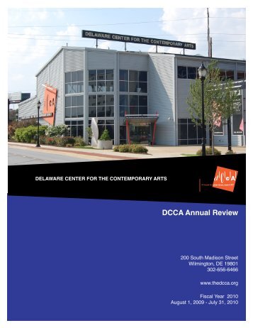 DCCA Annual Review - Delaware Center for the Contemporary Arts