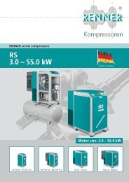 RS 3.0 – 55.0 kW - RENNER-Kompressoren