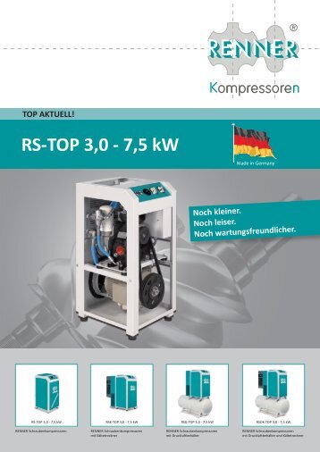 RS-TOP 3,0 - 7,5 kW - RENNER-Kompressoren