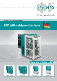 RSK with refrigeration dryer - RENNER-Kompressoren