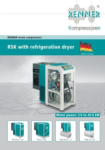 RSK with refrigeration dryer - RENNER-Kompressoren