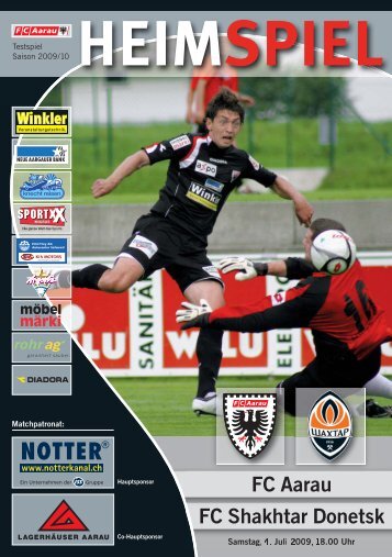 HEIMSPIEL als PDF (Shakhtar Donetsk) - FC Aarau