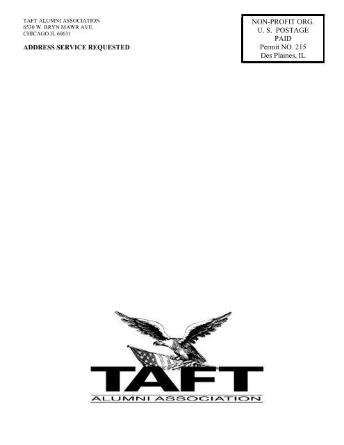 Taft Alumni Newsletter - Taftalumni.org