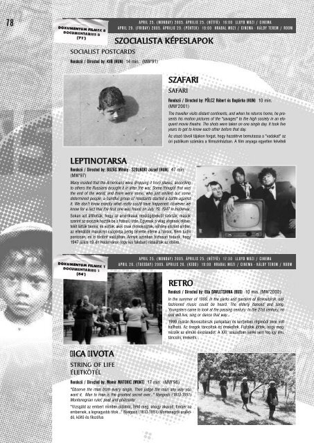 Katalógus 2005 - Mediawave