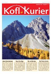 Koflkurier - Ausgabe 11 - Gemeinde Tristach