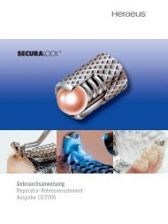 Gebrauchsanweisung Reparatur ... - Heraeus Kulzer