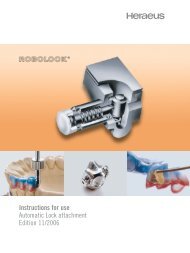 Instructions for use Automatic Lock attachment ... - Heraeus Kulzer