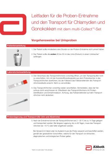 Leitfaden Proben-Entnahme multi-Collect-Set.