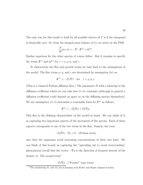 A SHORT COURSE IN THE MODELING OF CHEMOTAXIS