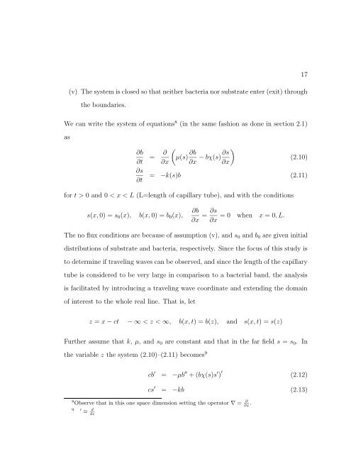 A SHORT COURSE IN THE MODELING OF CHEMOTAXIS