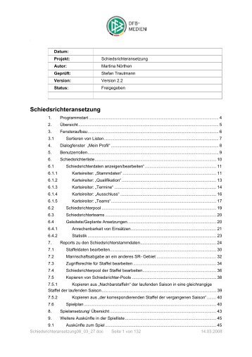 zum Download: Schiedsrichteransetzung - DFBnet