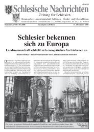 Schlesische Nachrichten - Oberschlesien eine Region in Europa ...