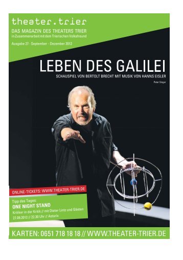 Theatermagazin - Theater Trier