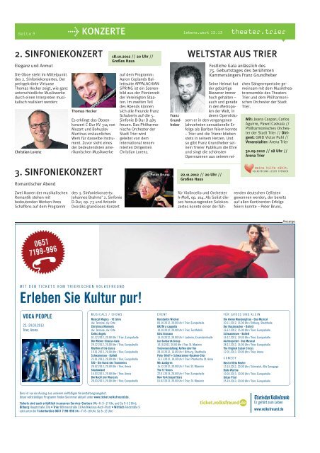 Theatermagazin - Theater Trier