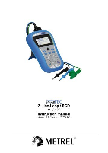 Z Line-Loop / RCD - Metrel dd