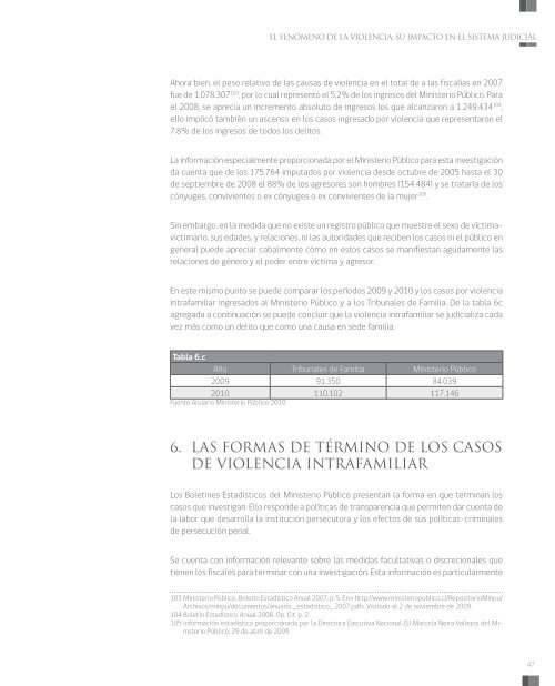 VIOLENCIA DE GÉNERO Y LA ADMINISTRACIÓN DE JUSTICIA