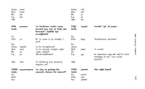 A Comparative Lexical Study of Qur?anic Arabic