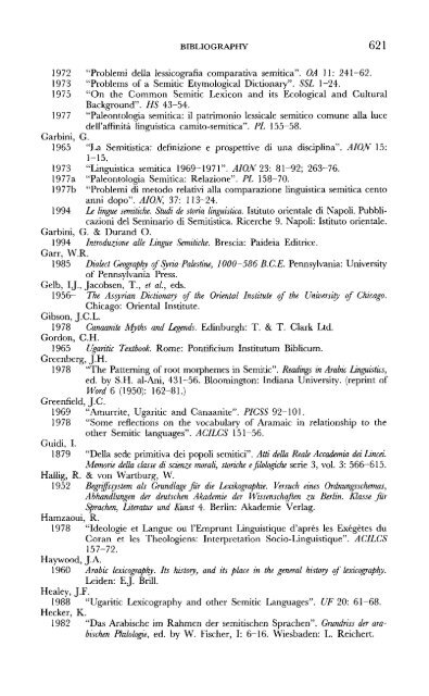 A Comparative Lexical Study of Qur?anic Arabic