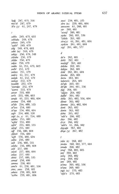 A Comparative Lexical Study of Qur?anic Arabic