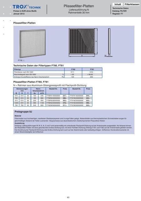 Trox PL 2012 Filter [pdf]