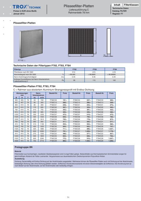 Trox PL 2012 Filter [pdf]