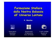 Formazione Stellare dalla Nostra Galassia all' Universo Lontano