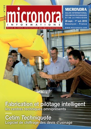 Fabrication et pilotage intelligent Cetim Techniquote - Micronora