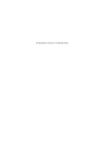 Pokerihuoneen Pokeriopas - Pokerikoulu