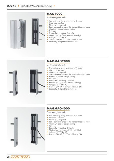 Locinox Catalogue - Barrier Components