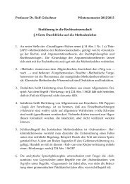 9 Erste Durchblicke auf die Methodenlehre